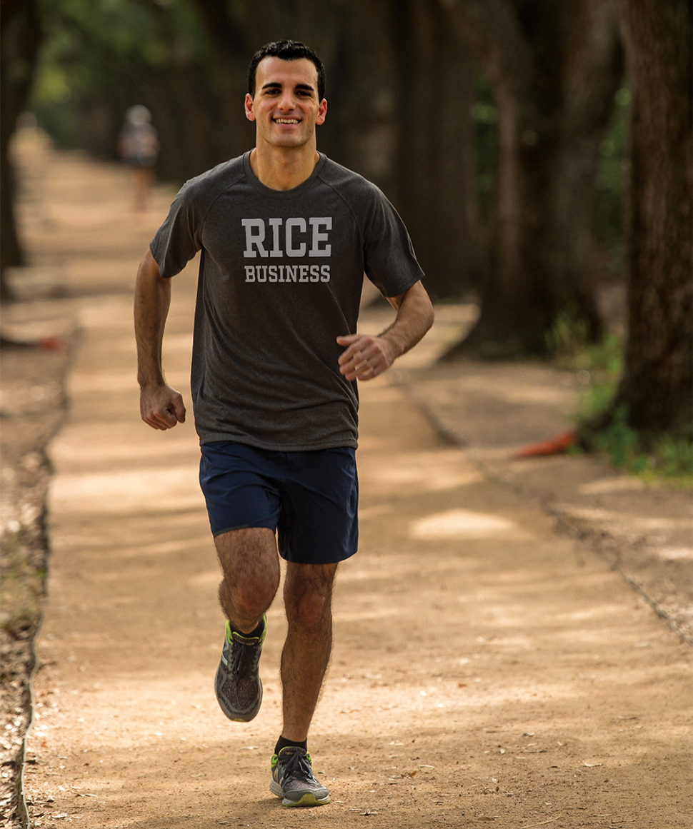 joey_ammouri_running_the_Rice University loop