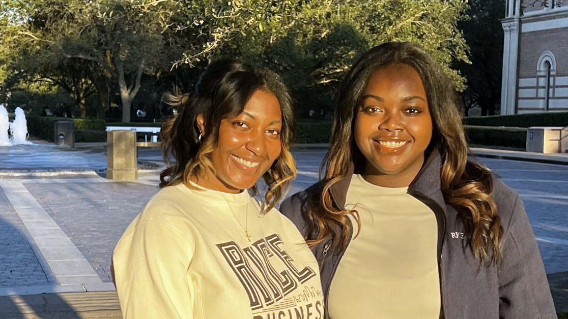 Ashley Ward '24 (left) and Ashleigh Rogers '24 (right)