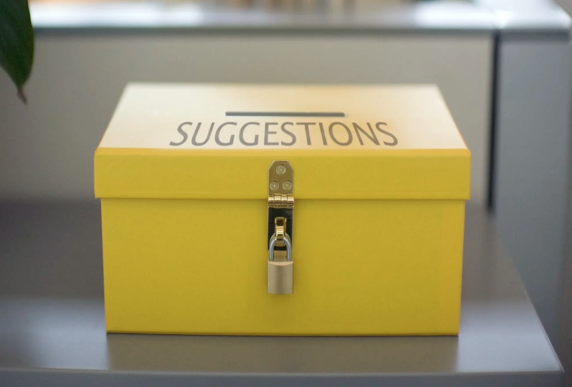 Suggestions box