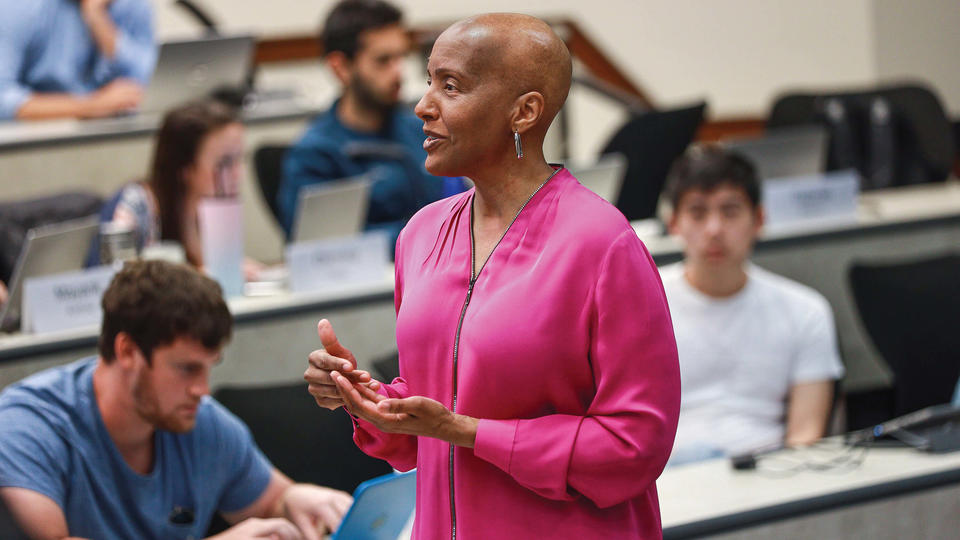 Connie Porter teaching a class