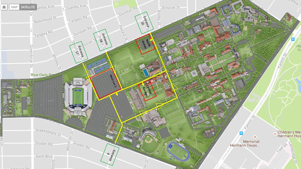 Event Parking map