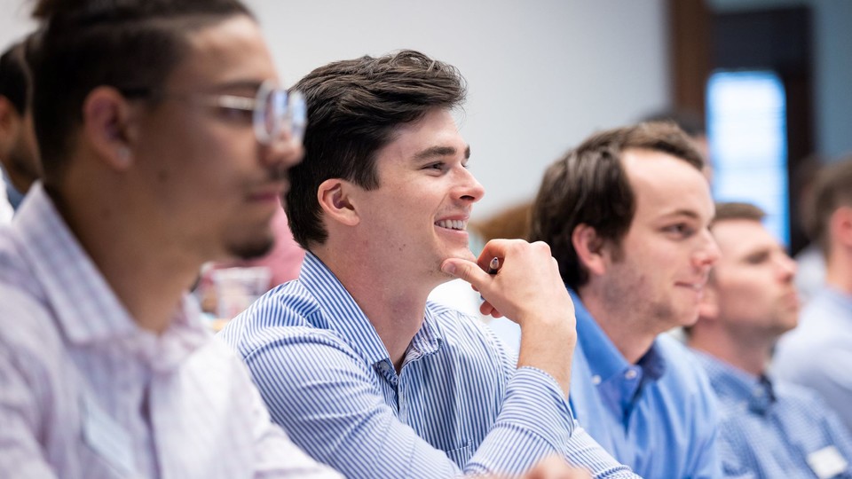 Students sitting in classroom