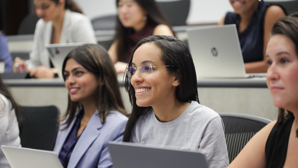 a woman in the classroom