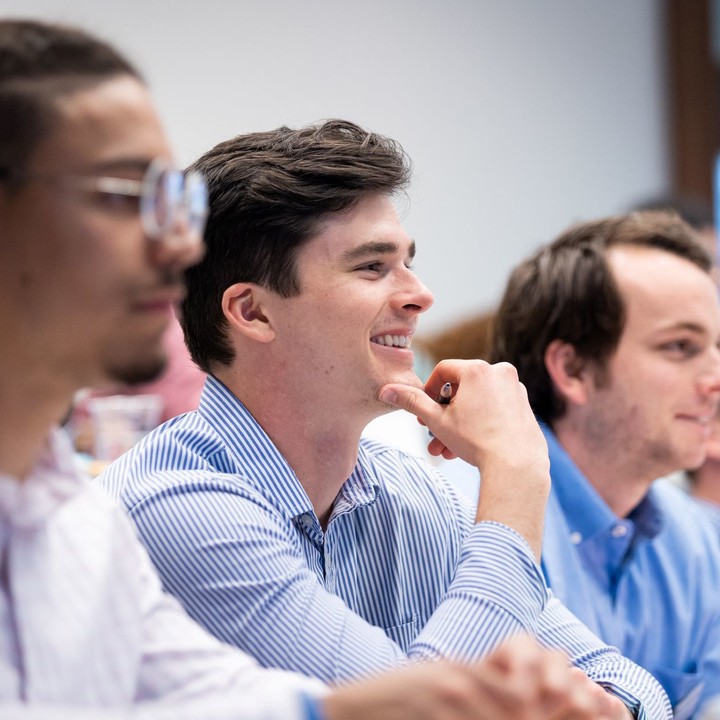 Students sitting in classroom